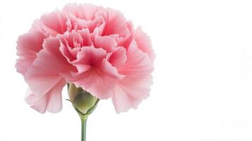 Carnation isolated on white background photo