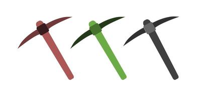 crossed pickaxe icon element design template vector