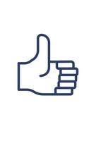 simple like icon . simple like symbol vector