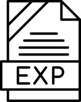 EXP Icon Design vector