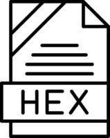 HEX Icon Design vector