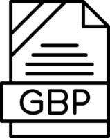 GBP Icon Design vector