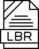 LBR Icon Design vector