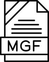 MGF Icon Design vector