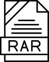 RAR Icon Design vector