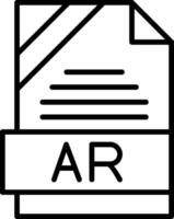 AR Icon Design vector
