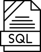 SQL Icon Design vector