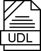 UDL Icon Design vector