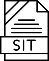 SIT Icon Design vector