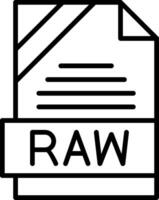 RAW Icon Design vector