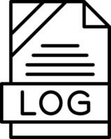 LOG Icon Design vector