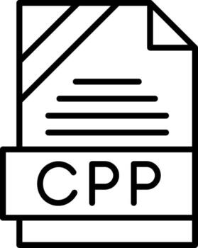 cpp icono diseño vector