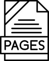 PAGES Icon Design vector