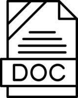 DOC Icon Design vector
