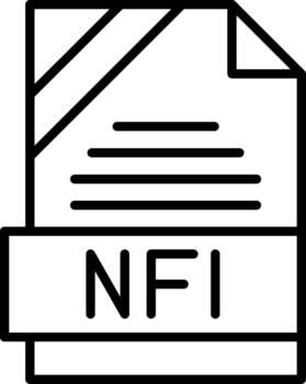 NFI Icon Design vector
