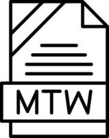 MTW Icon Design vector