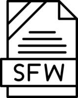 SFW Icon Design vector