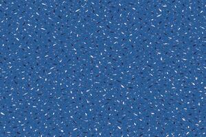 Painted spotted seamless pattern. Abstract shapes tiny spots, drop, dot, snowflakes. Plain texture ornament on a blue background. Polka dots, layered drops. hand drawn vector