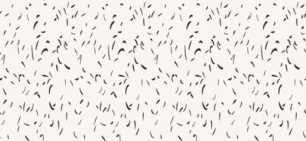 Minimalist plain seamless pattern with abstract organic shapes. White and black background with polka dots, drops, spots, circles, snowflakes. hand drawing forms texture print vector