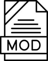 MOD Icon Design vector