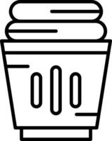 Laundry basket Icon Design vector