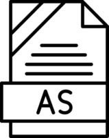 AS Icon Design vector