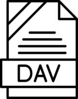 DAV Icon Design vector