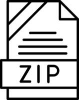 ZIP Icon Design vector