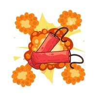 illustration of Dynamite Explosion Disaster vector