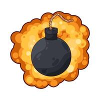 Large Dangerous Explosion vector