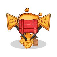 The Power of a Dynamite Bomb illustration vector