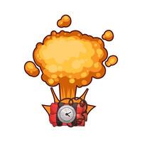 Powerful Dynamite Explosion illustration vector