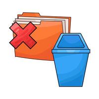illustration of Missing Folder vector