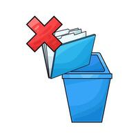 Delete Permanent Folder vector