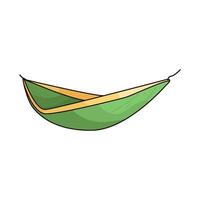 illustration of hammock for comfortable sleep vector