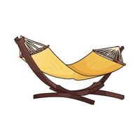 illustration of Hammock for Relaxing vector