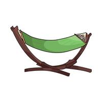 illustration of hammock to relax vector