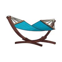 hammock to relax vector