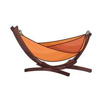 hammock stand illustration vector