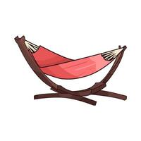 illustration of Comfortable Hammock vector
