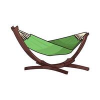 illustration of hammock stand vector