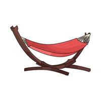 illustration of hammock vector