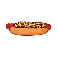 illustration of Hotdogs For Breakfast vector