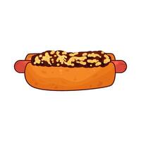 illustration of Hotdogs with Sauce vector