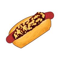 Delicious Grilled Hotdogs vector