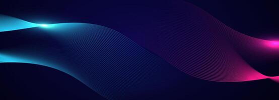 Abstract background with flowing lines vector