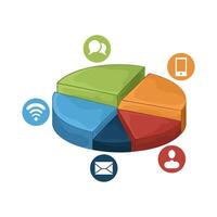 Visual Data Grouping illustration vector