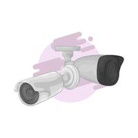illustration of Internet Connected Home Camera vector