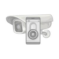 Remote Home Monitoring Camera vector