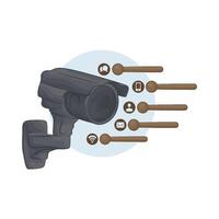 Home Security Camera Solutions vector